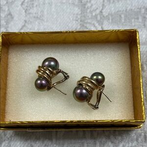1970’-1980’s Faux Majorca Pearl Earrings
